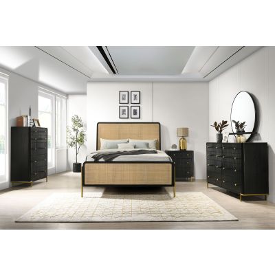 Arini 5-piece Queen Bedroom Set Black and Natural