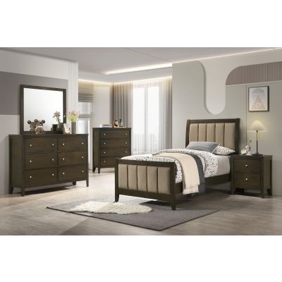 Wilkes 5-piece Twin Bedroom Set Dark Cocoa