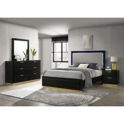 Caraway 4-piece California King Bedroom Set Black