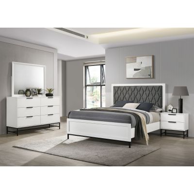 Sonora 4-piece California King Bedroom Set White 