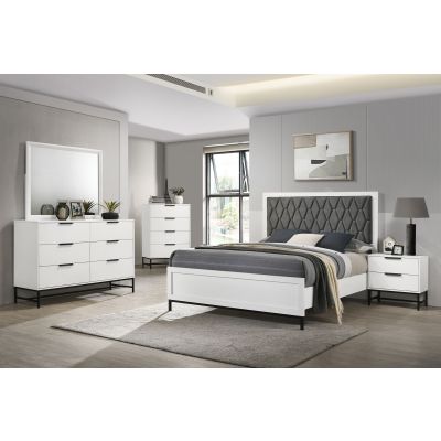 Sonora 5-piece Queen Bedroom Set White 