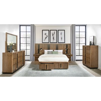 Terrace 6-piece California King Panel Bedroom Set Ash Brown