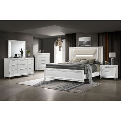 Marmore 5-piece Queen Bedroom Set White