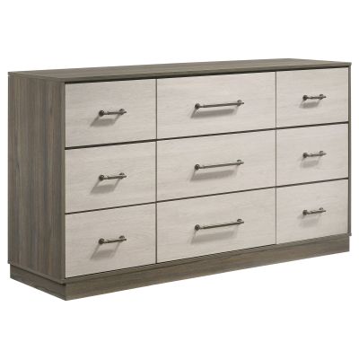 Fenwick 9-drawer Dresser Grey Oak