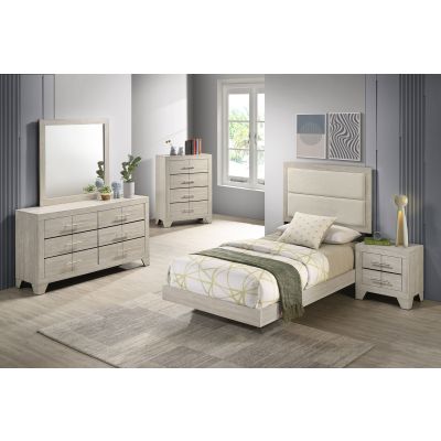 Trenton 5-piece Twin Bedroom Set Rustic Cream