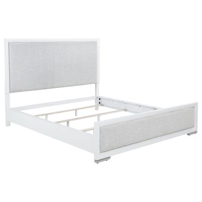 Gracemont 57-inch California King Panel Bed Grey and White