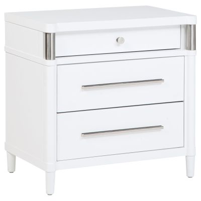 Gracemont 3-drawer Bedroom Nightstand Bedside Table White