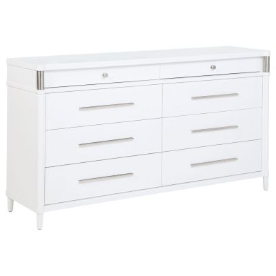 Gracemont 8-drawer Bedroom Dresser Cabinet White