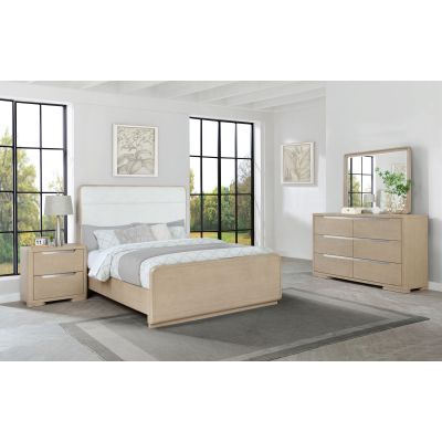 Ladera 4-piece Eastern King Bedroom Set Light Elm