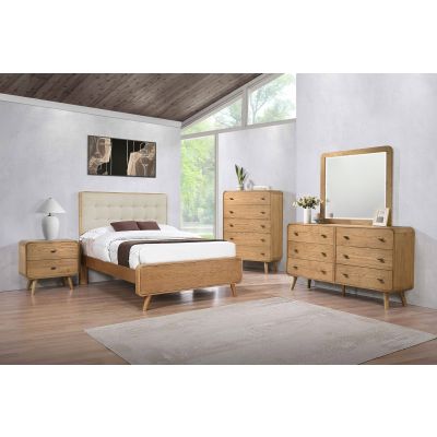 Robyn 5-piece Full Bedroom Set Light Ash