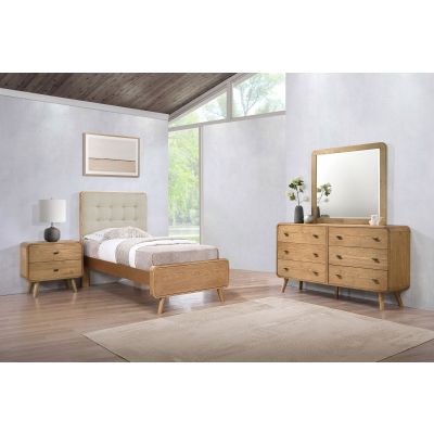Robyn 4-piece Twin Bedroom Set Light Ash