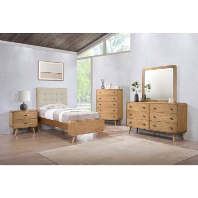 Robyn 5-piece Twin Bedroom Set Light Ash