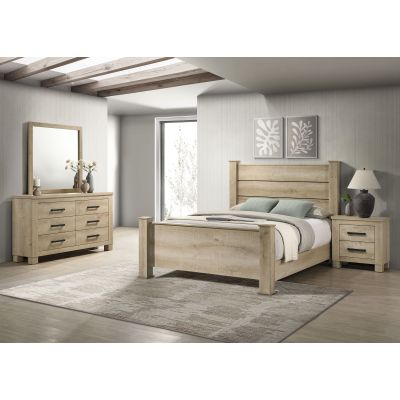 Oakglen 4-piece Queen Bedroom Set Weathered Oak