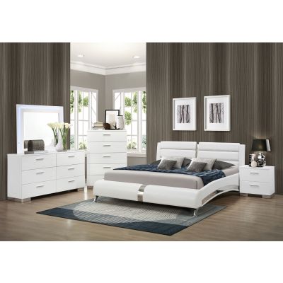Jeremaine 5-piece California King Bedroom Set White