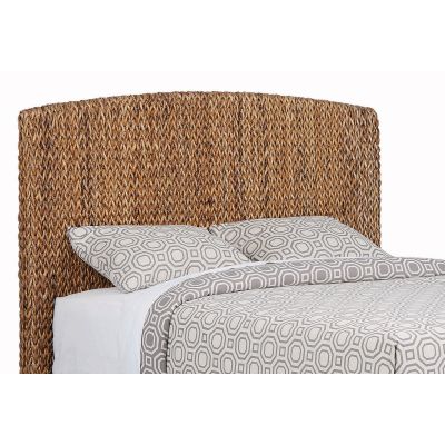 Laughton Woven Banana Leaf Queen Panel Headboard Amber