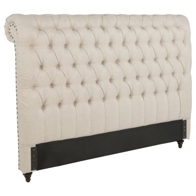 Devon 57-inch Upholstered California King Headboard Beige