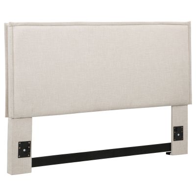 Izzy Upholstered Queen or Full Panel Headboard Sand