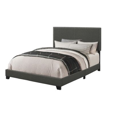 Boyd Upholstered Full Panel Bed Charcoal