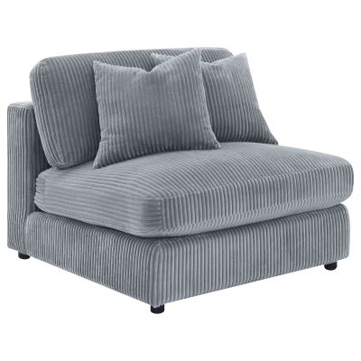Blaine Upholstered Armless Chair Fog