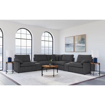 Collins 7-piece Modular Power Reclining Sectional Dark Grey