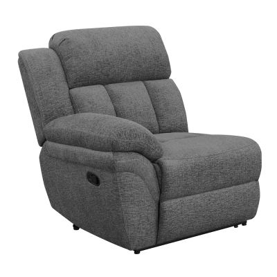 Bahrain Upholstered LAF Recliner Charcoal