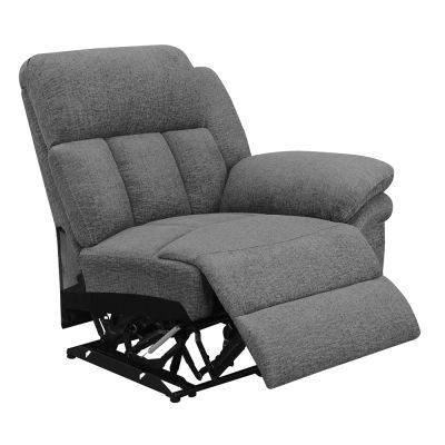Bahrain Upholstered RAF Recliner Charcoal
