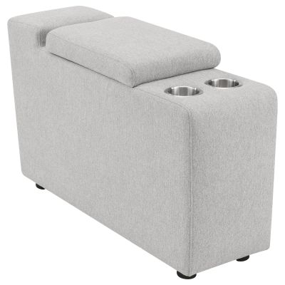 Collins Upholstered Modular Storage Console Grey