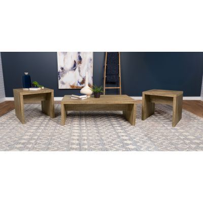 Lynette 3-piece Rectangular Coffee and End Table Set Mango