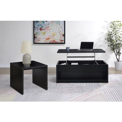 Knapp 2-piece Lift Top Coffee Table Set Black