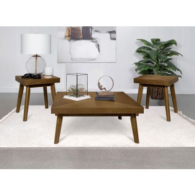 Westerly 3-piece Square Coffee and End Table Set Walnut