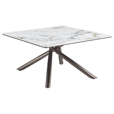 Carvell Square Sintered Stone Top Coffee Table Mirage White