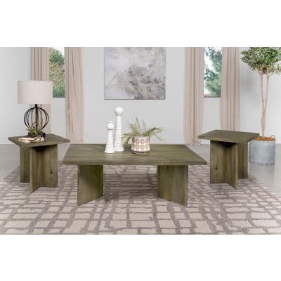 Andando 3-piece Coffee and End Table Set Mango Brown