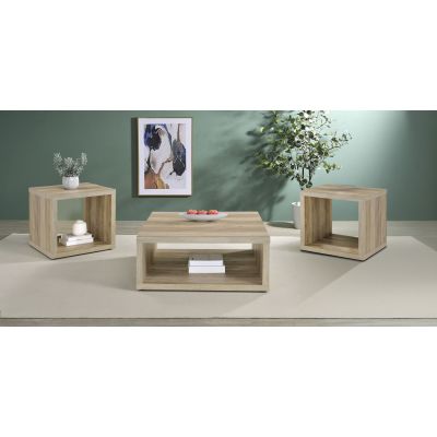 Frisco 3-piece Coffee and End Table Set Distressed Pine
