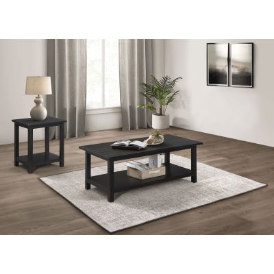 Payne 2-piece Coffee and End Table Set Distressed Java
