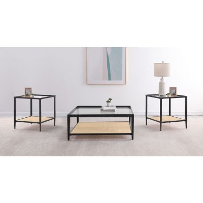 Amherst 3-piece Coffee and End Table Set Black