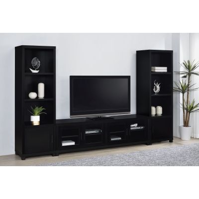 Jupiter 3-piece Entertainment Center 79-inch TV Stand Black