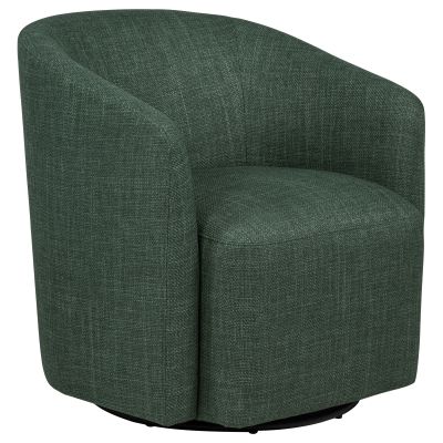 Mossbrook Fabric Upholstered Swivel Accent Chair Green
