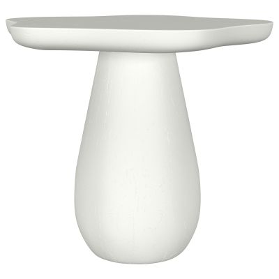 Perth 17-inch Side Table with Cloud-Shaped Top Off White